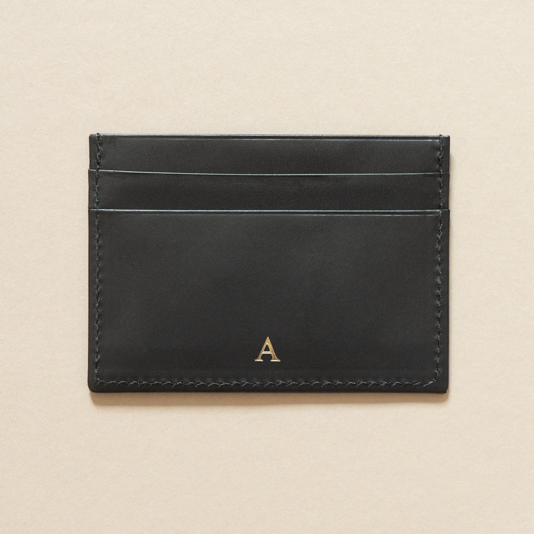 Cardholder Schwarz aus Premium pflanzlich gegerbtem Leder mit RFID Schutz