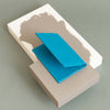 Mini Geldbörse in Blau aus Nappaleder mit Kartenfach und Scheinfach